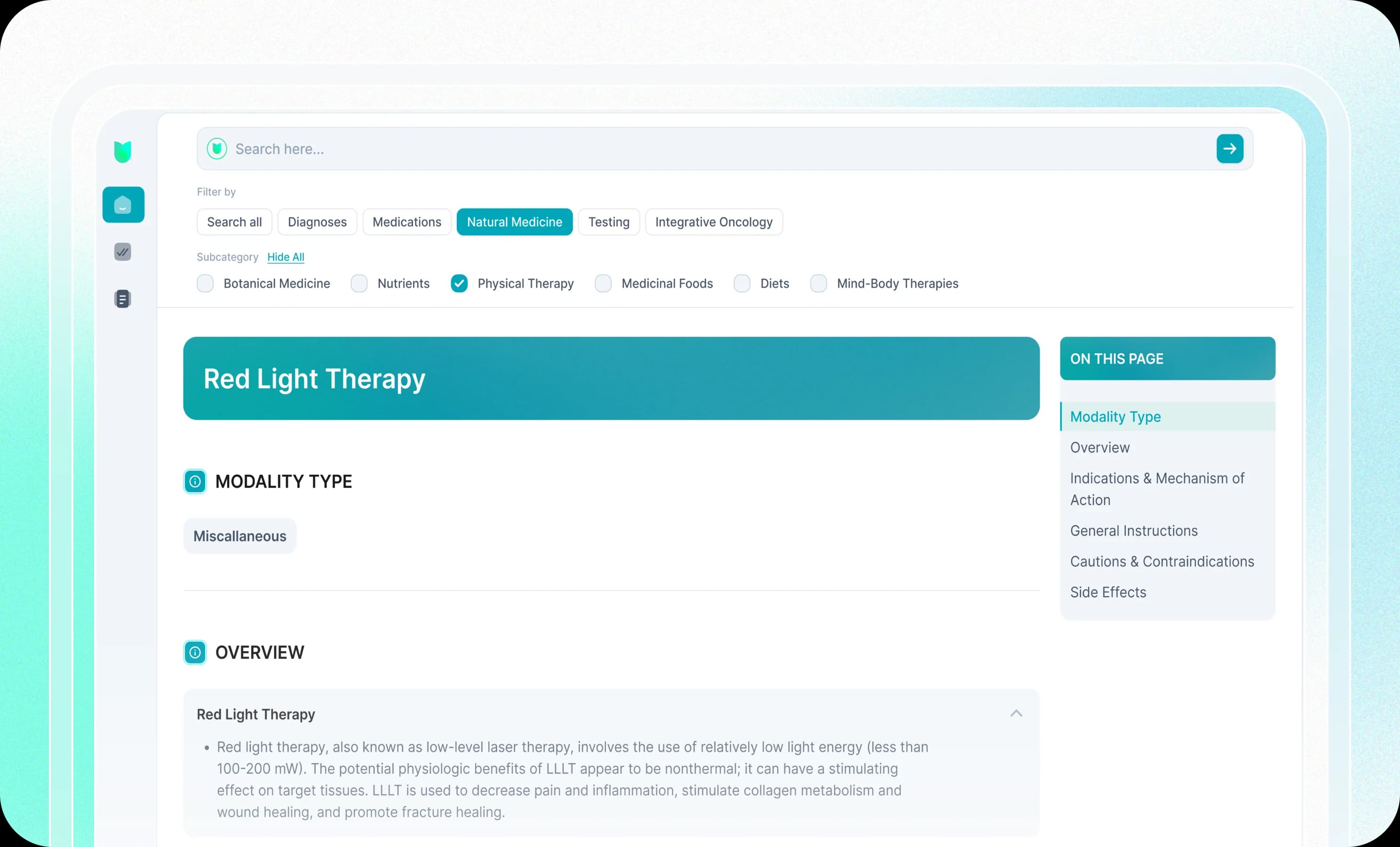 Diagnoses & Treatments