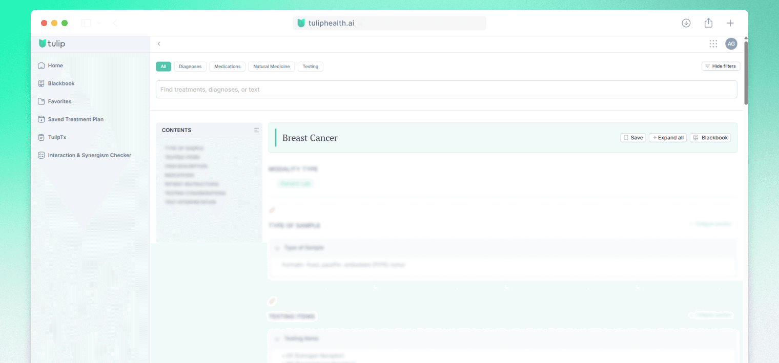 Diagnoses & Treatments
