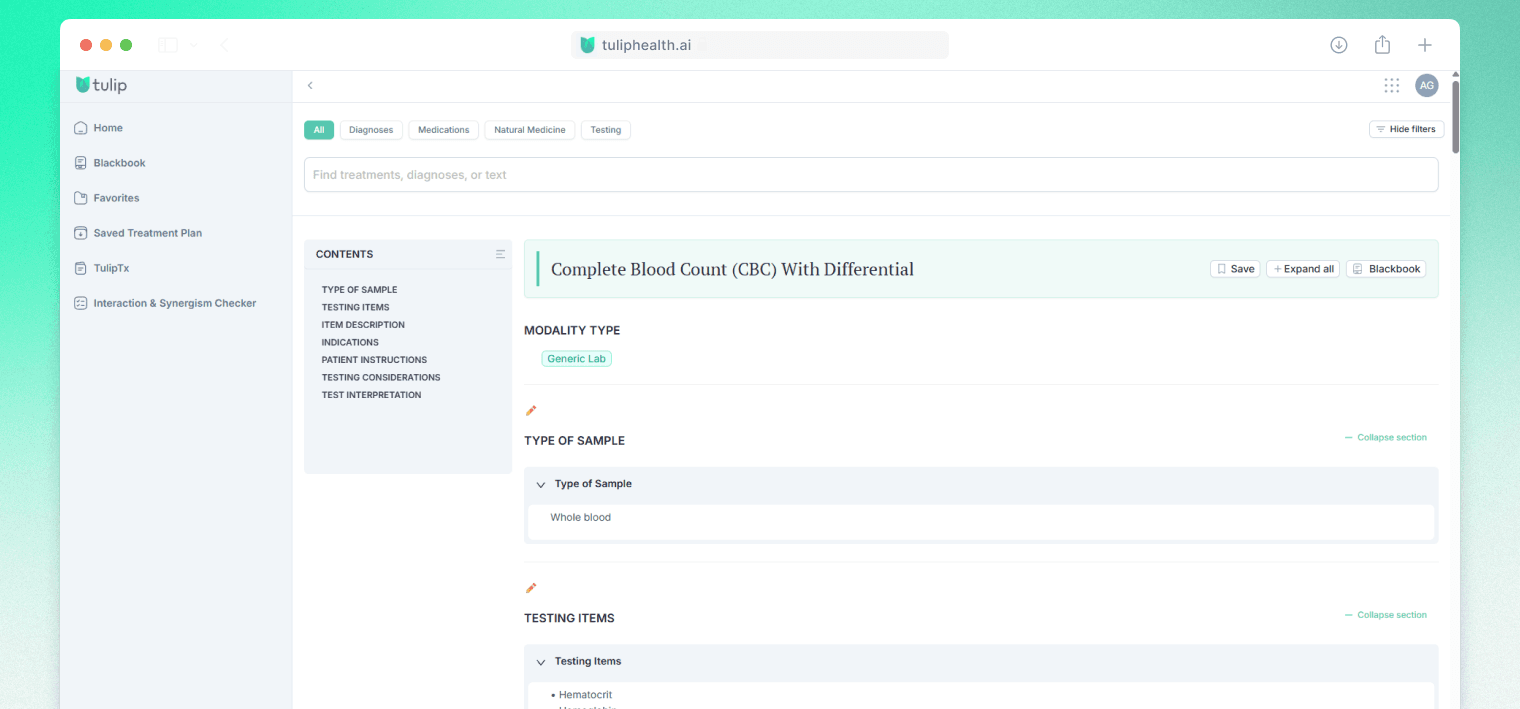 Diagnoses & Treatments
